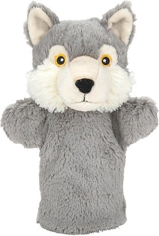 Peluche loup gris marionnette en peluche jouet 24 cm - Loups animaux  sauvages en... | bol