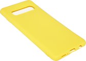ADEL Siliconen Back Cover Hoesje voor Samsung Galaxy S10 - Geel