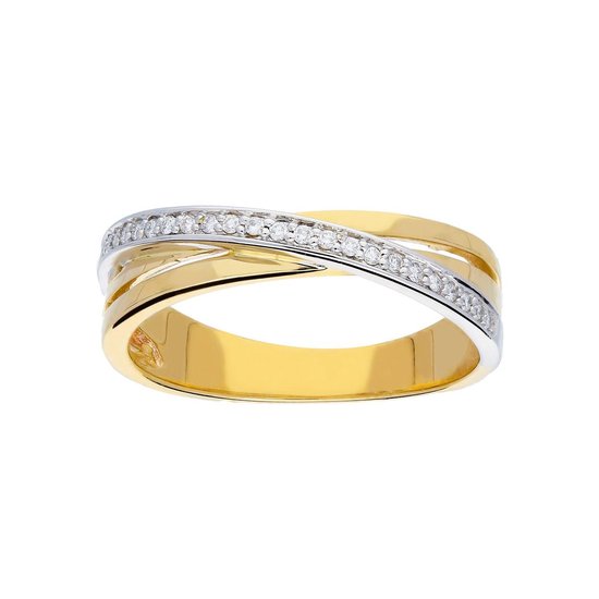 Glow - Gouden Ring  - Glanzend - Diamant - 0.12ct - GH/SI3