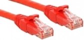 LINDY 45454 RJ45 Netwerkkabel, patchkabel CAT 6 U/UTP 3.00 m Rood Snagless 1 stuk(s)