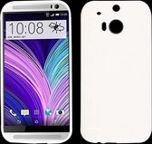 HTC One M8 - hoes, cover, case - TPU - Mesh - Wit