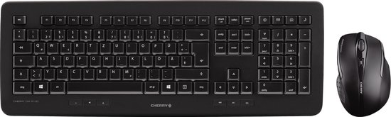 CHERRY DW 5100 toetsenbord Inclusief muis RF Draadloos QWERTZ Duits Zwart