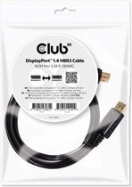 club3D DisplayPort Aansluitkabel DisplayPort stekker, DisplayPort stekker 1.00 m Zwart CAC-2067 Vlambestendig DisplayPort-kabel