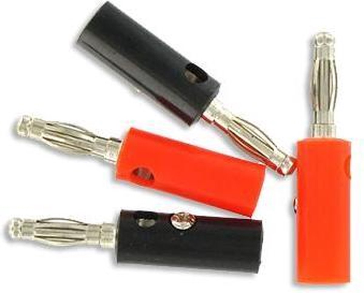VCE Banana Plugs Luidspreker Kabel Connectoren Pluggen Verguld voor Versterker 6 Stuks