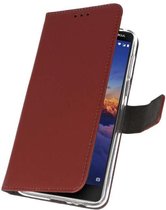 Booktype Telefoonhoesjes - Bookcase Hoesje - Wallet Case -  Geschikt voor Nokia 3.1 - Bruin