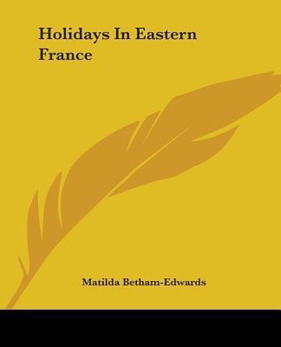 Holidays In Eastern France - cover