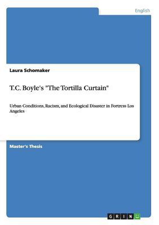 T.C. Boyle's "The Tortilla Curtain" - cover