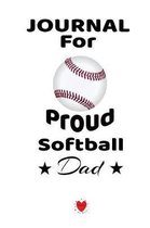 Journal For Proud Softball Dad