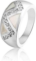 Montebello Ring Els - Zilver Gerhodineerd - Parelmoer - Maat 56-17.8mm