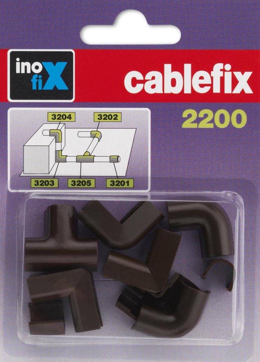 Inofix Cablefix 2200 Donker bruin Verbindingen