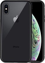 Magnetic Back Cover voor iPhone XS Zwart - Transparant