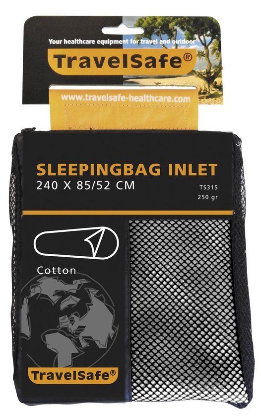 Travelsafe Cotton Inlet Mummy Slaapzak - Wit van Travelsafe — afbeelding 3