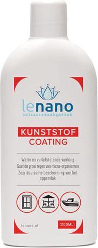 shit blik Omgekeerde Lenano Kunststof coating (200ml) – Nano coating kunststof – Kunststof  kozijnen... | bol.com