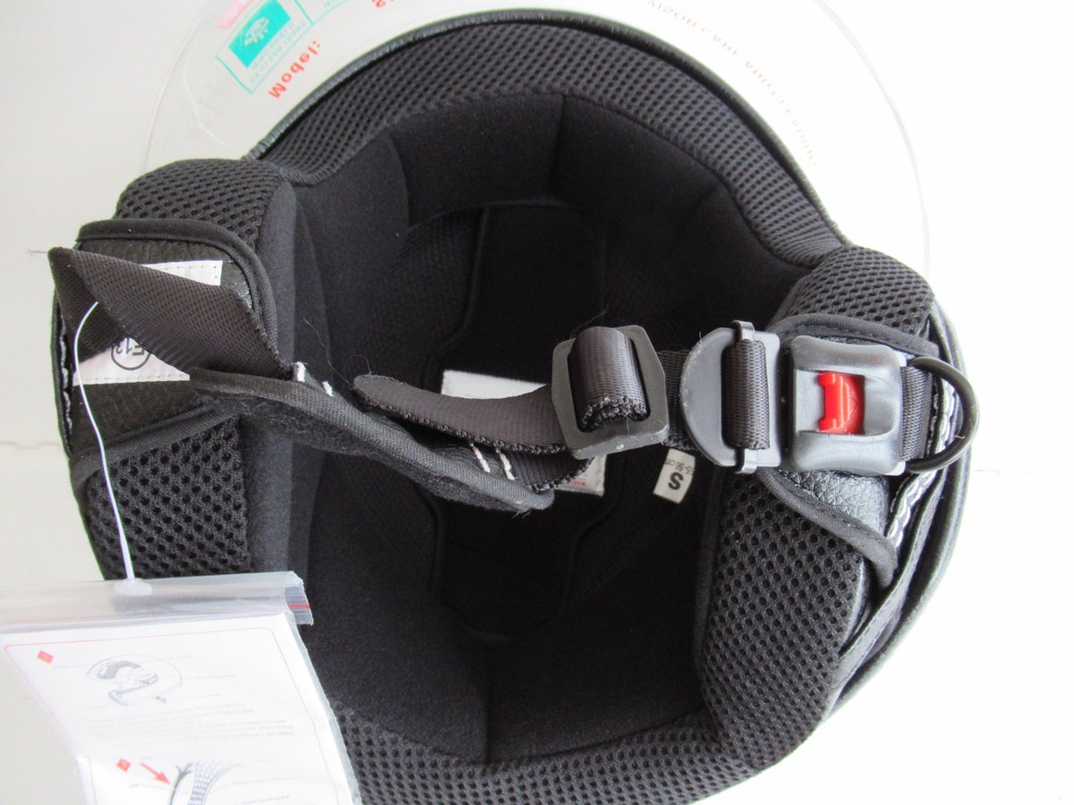 Jethelm XS met Italiaanse vlag op zijkant voor Scooter, Motor, Brommer