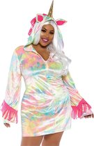 LEG-AVENUE - Magische eenhoorn outfit voor vrouwen - Grote Maten - XXXL - Volwassenen kostuums