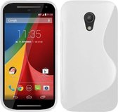 Motorola Moto G (2nd gen) 2014 Silicone Case s-style hoesje Wit
