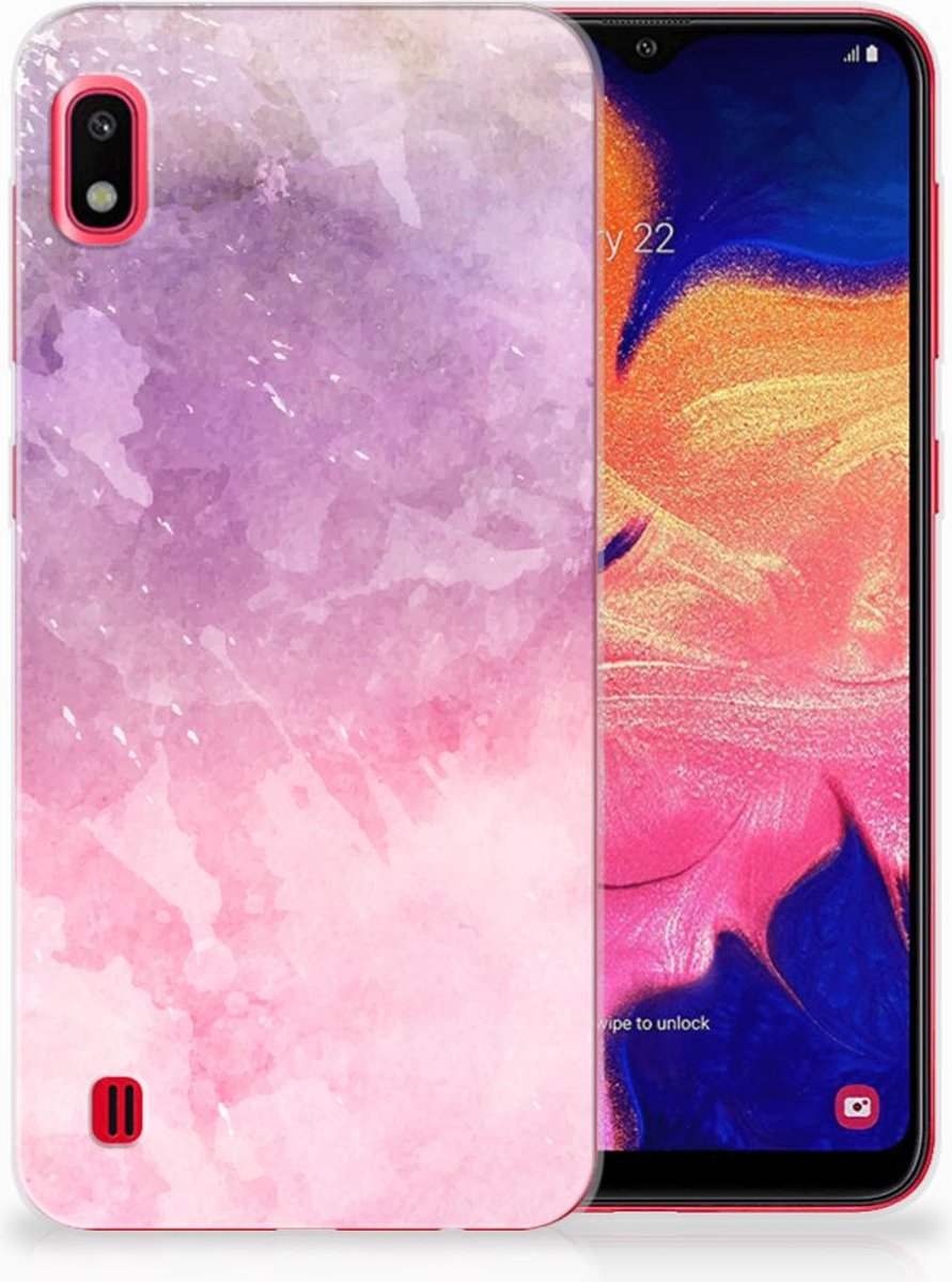 Hoesje maken Samsung Galaxy A10 Pink Purple Paint