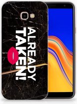 Geschikt voor Samsung Galaxy J4 Plus (2018) TPU Siliconen Hoesje Design Already Taken Black
