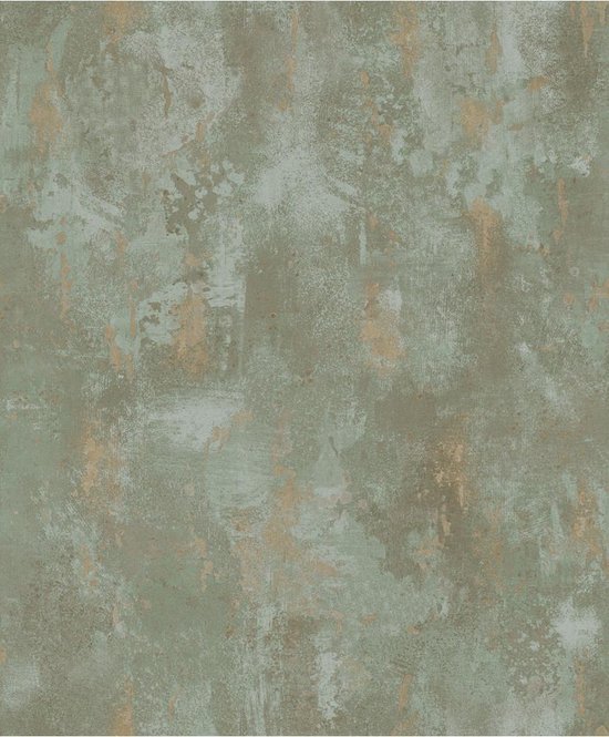 DUTCH WALLCOVERINGS TP1010 - Behang beton groen - Dutch Wallcoverings