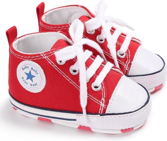 Hippe Baby Schoentjes - Sneakers - Rood - Maat 21 - 13 CM | bol.com