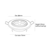 Zoomoi - Inbouwspot - 50W - 12V AC/DC