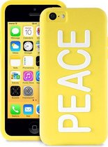 PURO iPhone 5C Back Cover Night Glow Peace - Geel