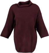 Garcia bordeaux loose fit trui 3/4 mouw Maat - L