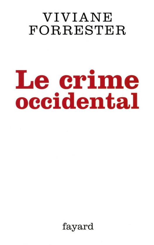 Le crime occidental - cover