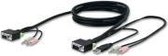 Belkin F1D9103-15 4.5m Zwart toetsenbord-video-muis (kvm) kabel