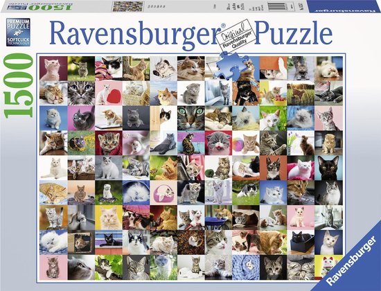 Ravensburger puzzel 99 Katten - Legpuzzel - 1500 stukjes | bol.com