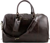 Tuscany Leather Reistas Voyager - Donker Bruin - Lederen reistas 'duffelbag' - TL141218