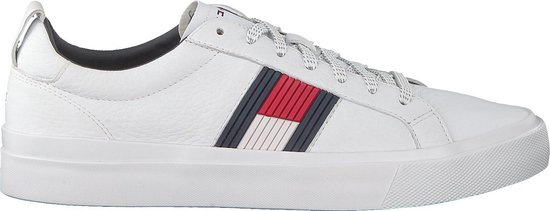 Tommy Hilfiger LIGHTWEIGHT LEATHER SNEAKER Wit - Schoenen Lage sneakers  Heren € 75,00