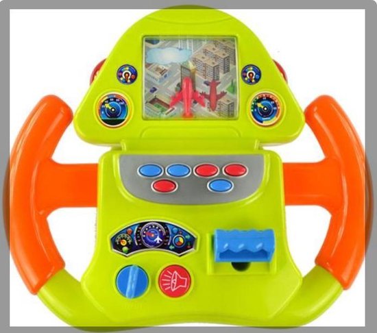 Bol Com Speelgoed Stuur Groot 32x20 Cm Interactief Piloot Stuurtje Voor Kinderen Va 3 Jaar