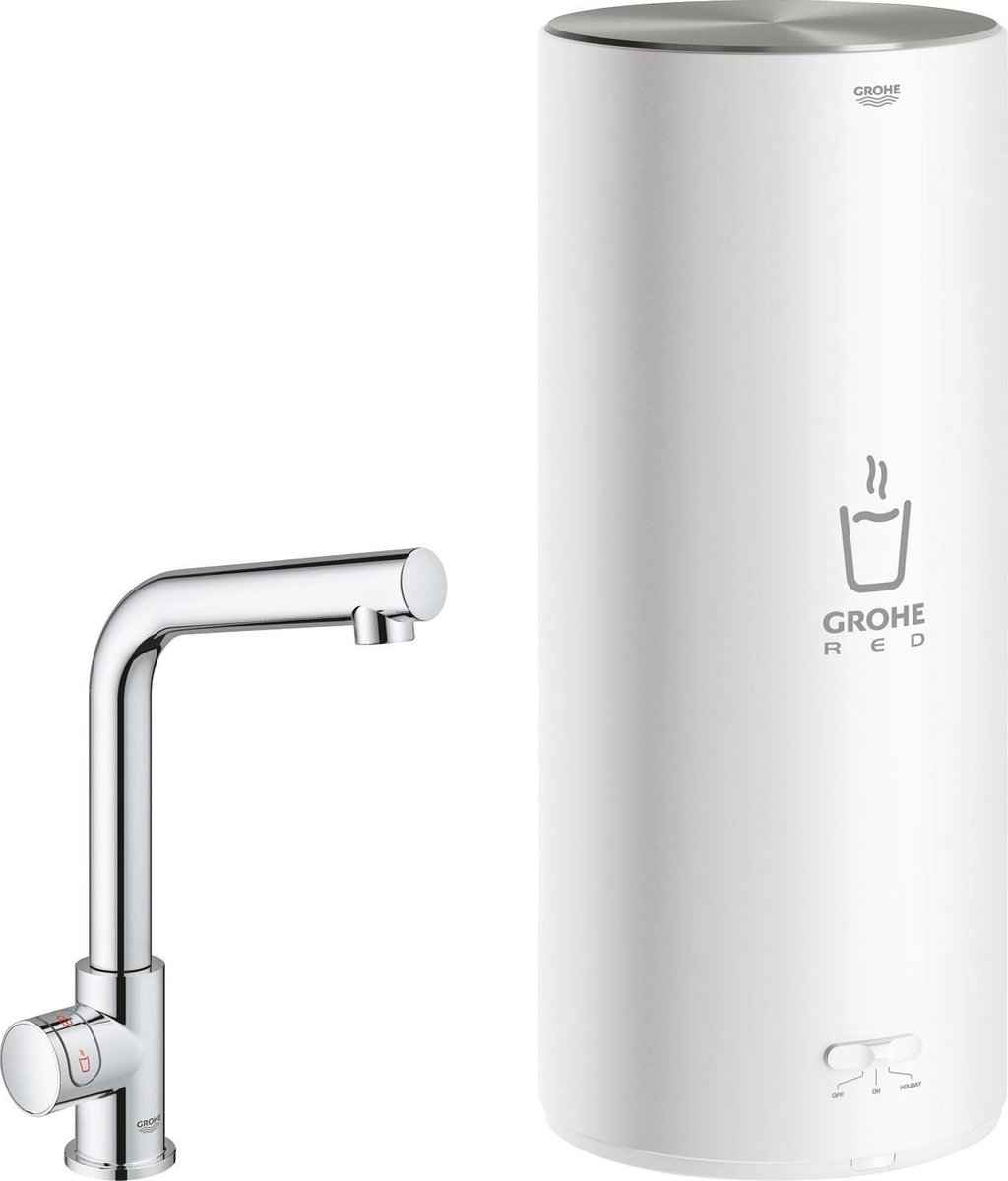 GROHE Red Mono kokendwaterkraan Keukenkraan met 7L boiler en mengventiel – Chroom – 30338001 GROHE Red Mono kokendwaterkraan Keukenkraan met 7L boiler en mengventiel – Chroom – 30338001