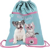 Studio Pets Happy friends - Gymbag - 45 x 34 cm - Blauw