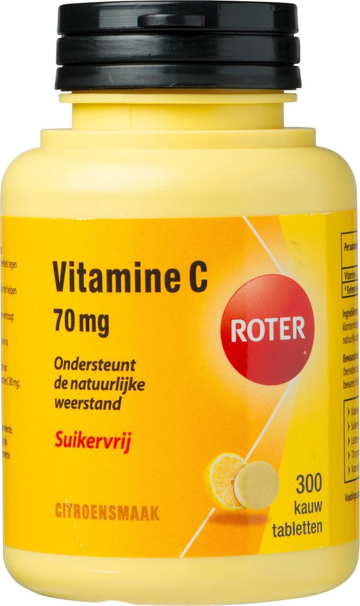 amateur kubiek Onzorgvuldigheid Roter Vitamine C Suikervrij - Vitaminen - 300 kauwtabletten | bol.com