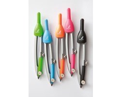Kangaro schoolpasser - metaal - 12cm - assorti kleuren - 1 stuk
