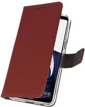 Booktype Telefoonhoesjes - Bookcase Hoesje - Wallet Case -  Geschikt voor Huawei Note 10 - Bruin