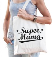 Super mama katoenen tas - Super mama moederdag cadeau