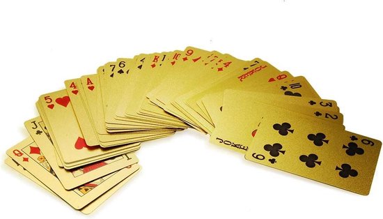 Thumbnail van een extra afbeelding van het spel MikaMax - Gouden Speelkaarten - Speelkaarten - Speelkaarten Set - Luxe Gouden Kaarten - Kaartspellen - Poker -  54 speelkaarten - Incl. Luxe Cadeaubox
