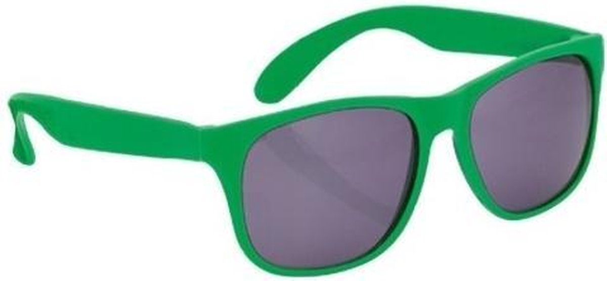 Voordelige groene party zonnebrillen - Verkleedbrillen voor volwassenen
