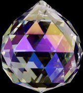 Sphère de cristal arc-en-ciel nacre qualité AAA - 5 cm (2 pièces)