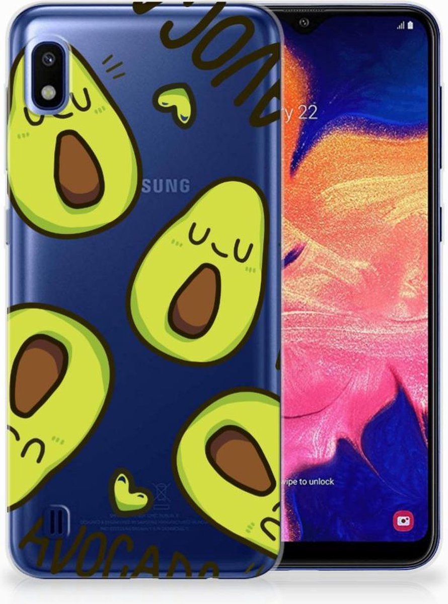 Samsung Galaxy A10 Telefoonhoesje met Naam Avocado Singing