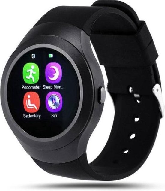 geld diep Onvervangbaar Originele L6S Smartwatch Smartphone Horloge Android Zwart | bol.com