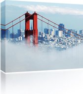 Sound Art - Canvas + Bluetooth Speaker Bridge In The Clouds (23 x 28cm)