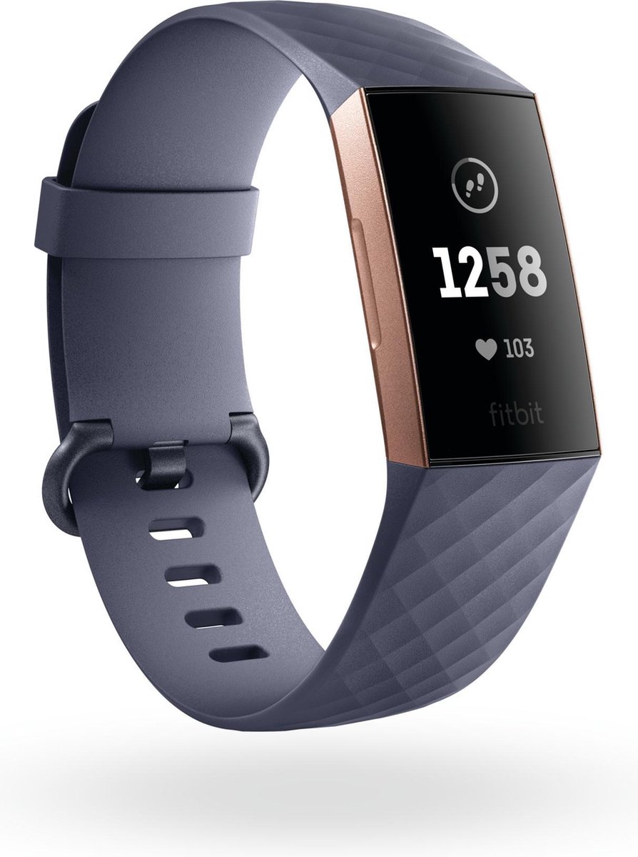 Onverschilligheid Dicteren Willen Fitbit Charge 3 - Activity tracker - Blauw/Grijs | bol.com