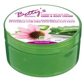 Betty's | Aloe Vera Body Cream | Geschikt voor processierupsen Verzorgend organische gel - 92% aloe vera | Lichaamsgel | 300 ml