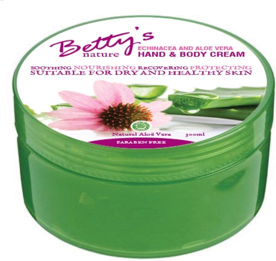 Betty's Aloe Vera Body Cream - Verzorgende gel - 92% aloe vera - 300 ml |  bol