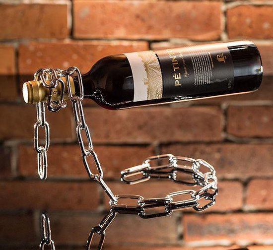 Magic Chain Wine holder / Wijnfles houder decanter cadeau geven