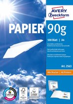 Avery-Zweckform PAPER Inkjet + Laser 2563 Printpapier DIN A4 90 g/m² 500 vellen Wit